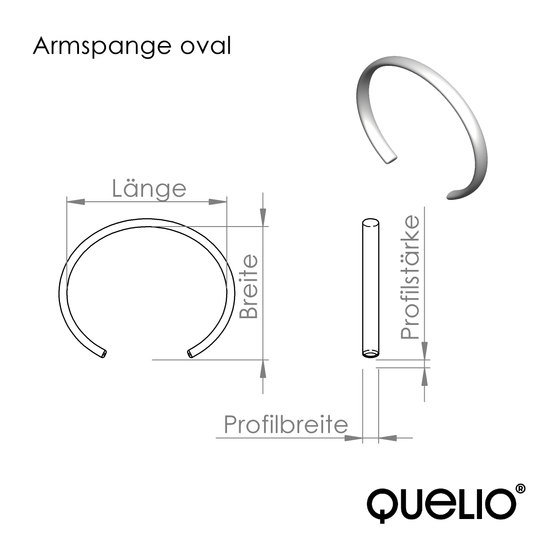 Armspange oval