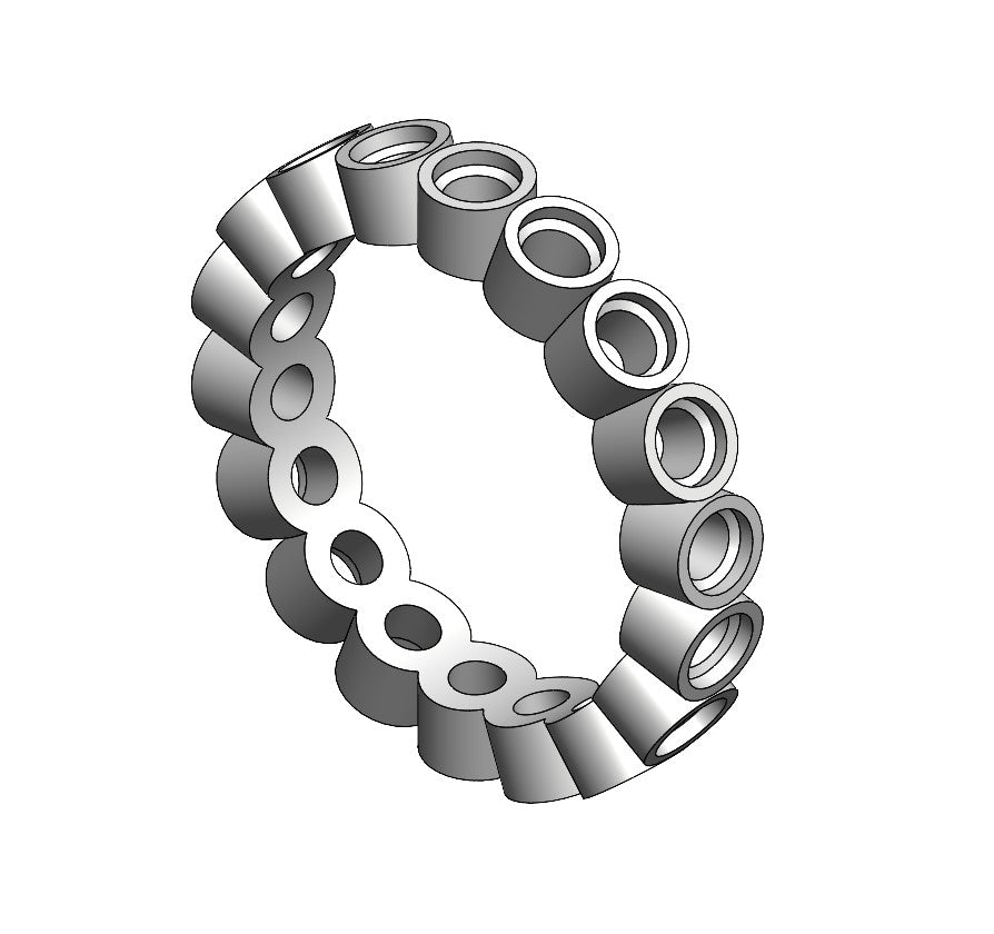 Memory-Ring zylindrische Fassungen