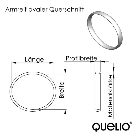 Armreif oval