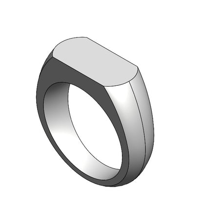 Bandring quer mit Fläche