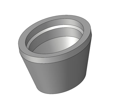 Fassung oval konisch