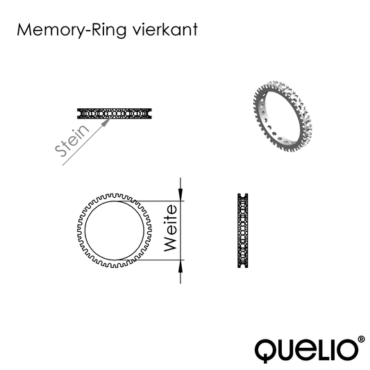 Memory-Ring Vierkant