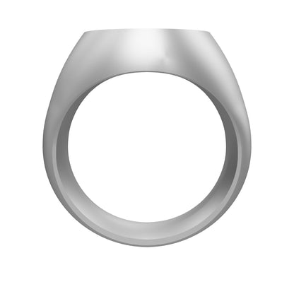 Siegelring oval Steinloch