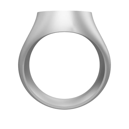 Siegelring oval konkav